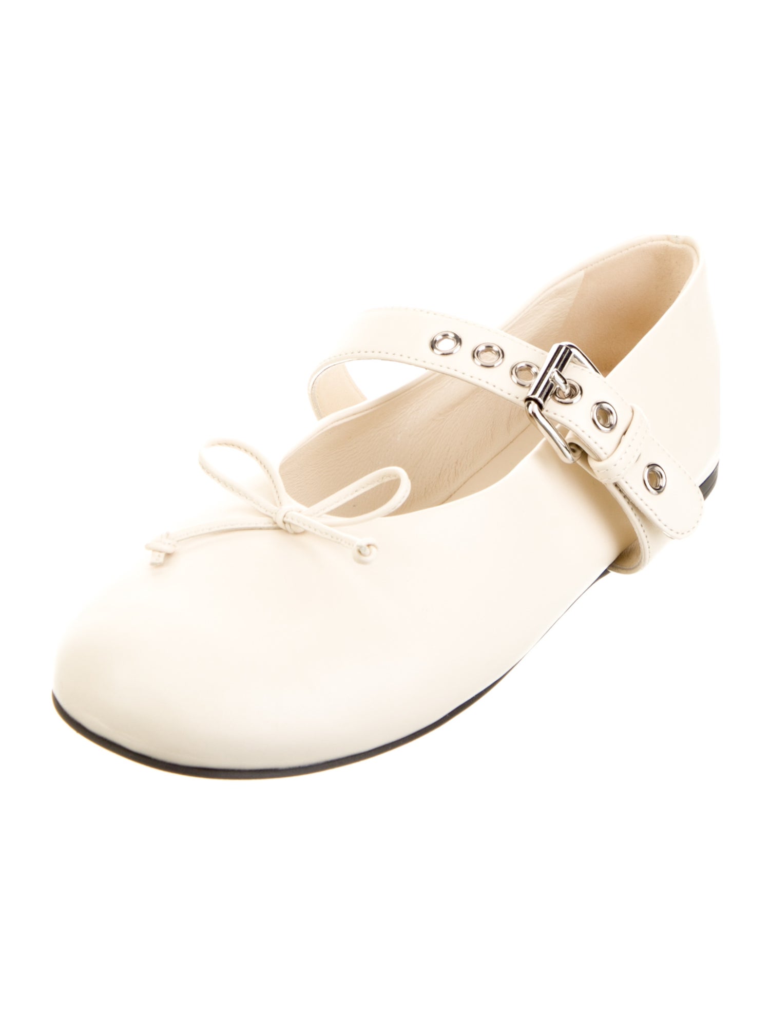 Miu Miu Leather Mary Jane Flats